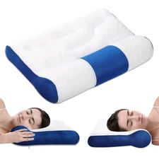 Ergonomic Neck Pillow Cervical Pillow Neck Strain Relief Side Back Stomach Sleep