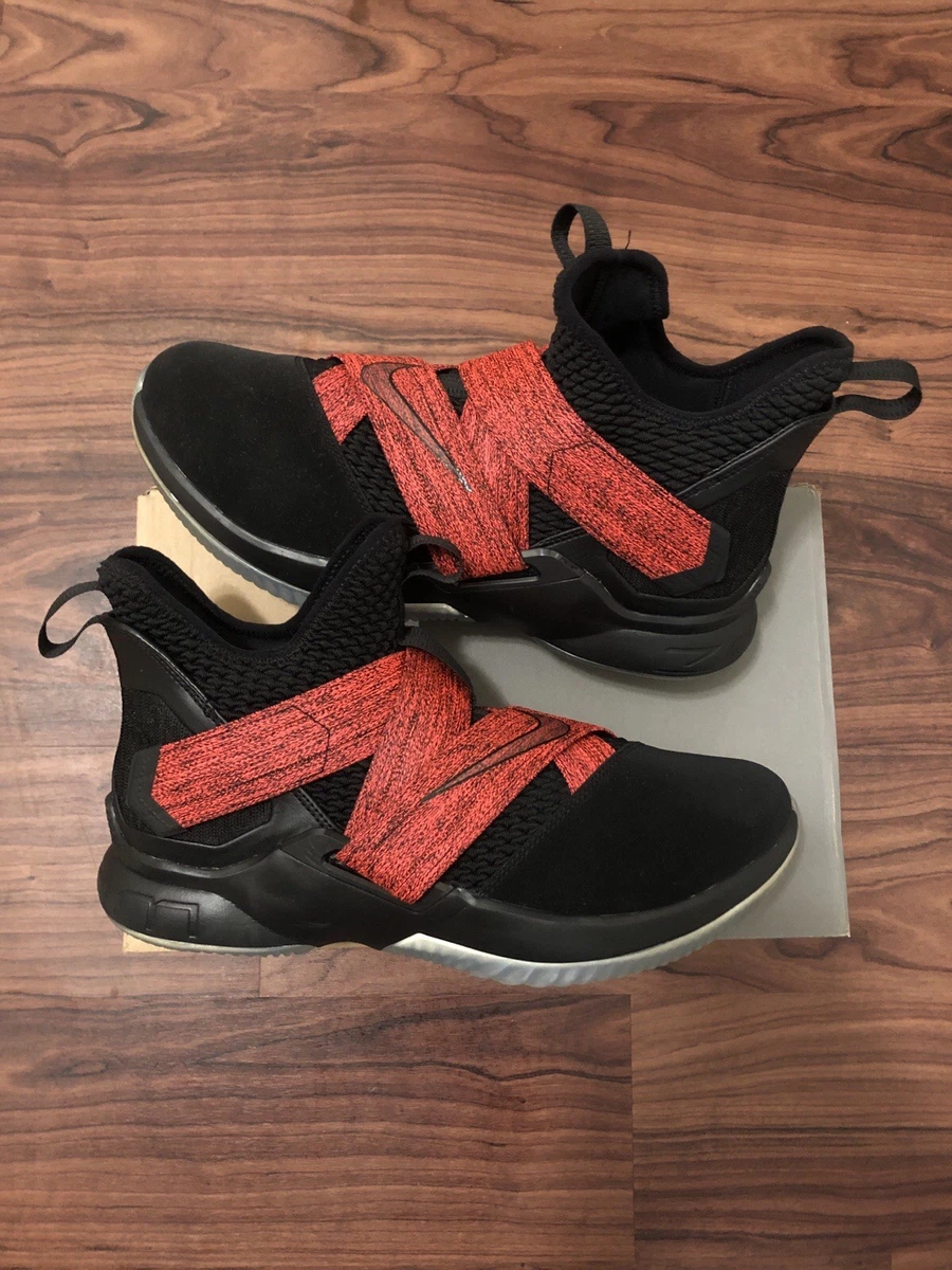Nike LeBron Zoom Soldier 12 2018 Black Red for Sale | Authenticity