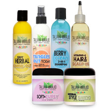 Taliah Waajid Kids Hair Care Set – Shampoo, Detangler, Curl Cream & Scalp Oil
