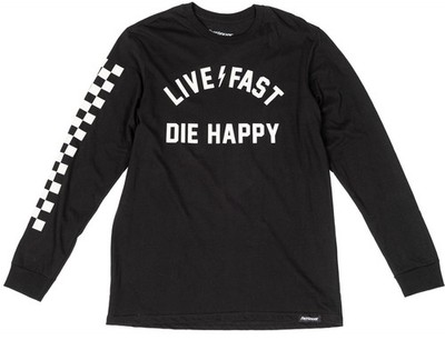 Fasthouse Die Happy Mens Long Sleeve T-Shirt Black