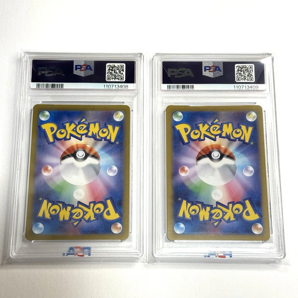 Psa 8 MARILL #073 & Psa 9 Eiscue #074 POKEMON JPN SV2P SNOW HAZARD ART RARE 2023 - Image 3 of 4