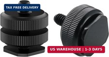 Camera Hot Shoe Mount 2 Pack to 1/4"-20 Tripod Screw Adapter Flash Shoe Mount f