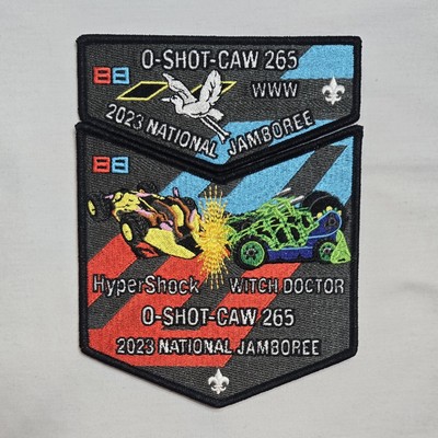 2023 Nation Jamboree - SFC O-Shot-Caw Lodge 265 - OA Flap & Pocket Patch - OL014
