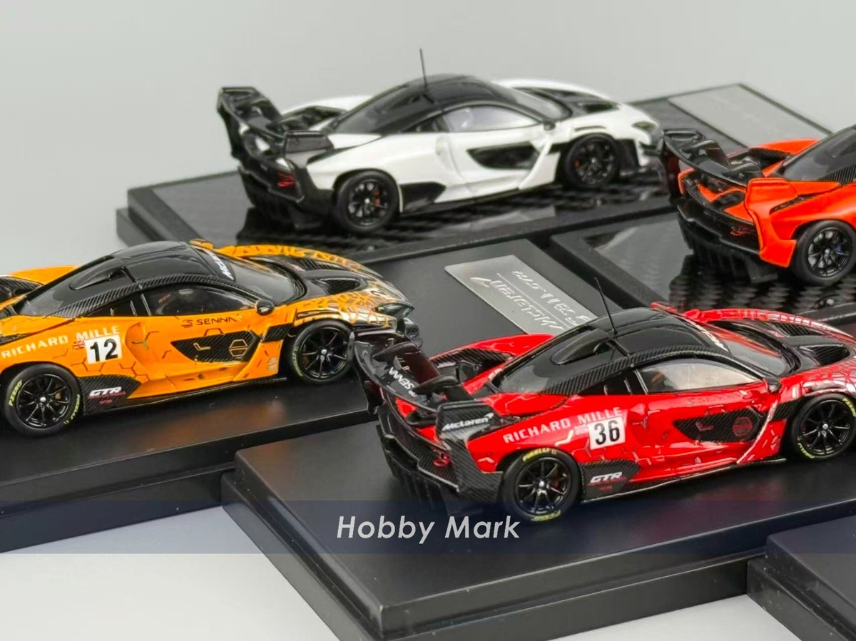 TH 1/64 McLaren Senna GTR限定版(96 97)2台セット LCD models 1/64 Mclaren Senna GTR Ultimate Diecast Super Car Gift