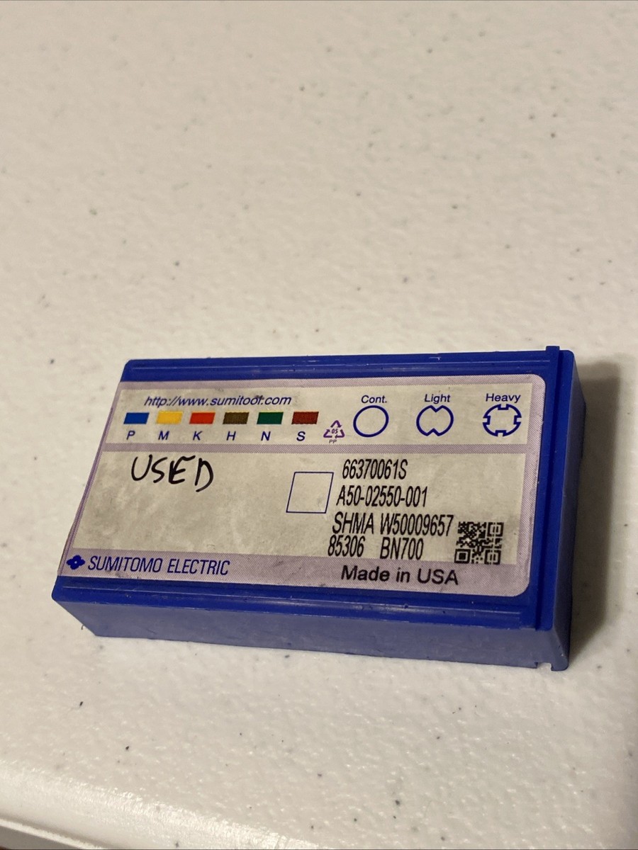 Single Lightly Used SUMITOMO CBN Tipped Insert CNMG 66370061S 