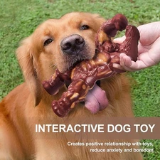 PETSTA Tough Dog Toys for Aggressive Chewers, Beef Flavor, Large Breeds