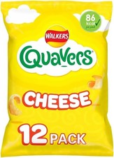 Quavers Cheese Multipack Snacks Crisps 12x16g