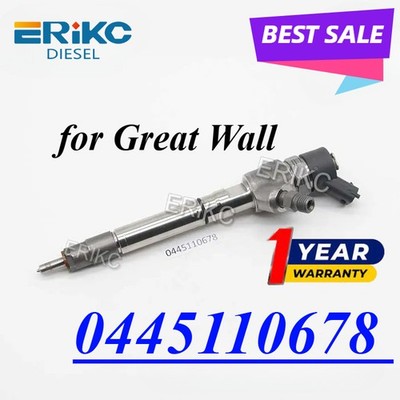 ERIKC 0 445 110 678 Common rail injector 0445110678 Engine Part for Great Wall