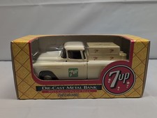 Ertl Collectibles 1955 Chevy Pickup Truck 7 Up Die Cast Metal Bank VTG NIB