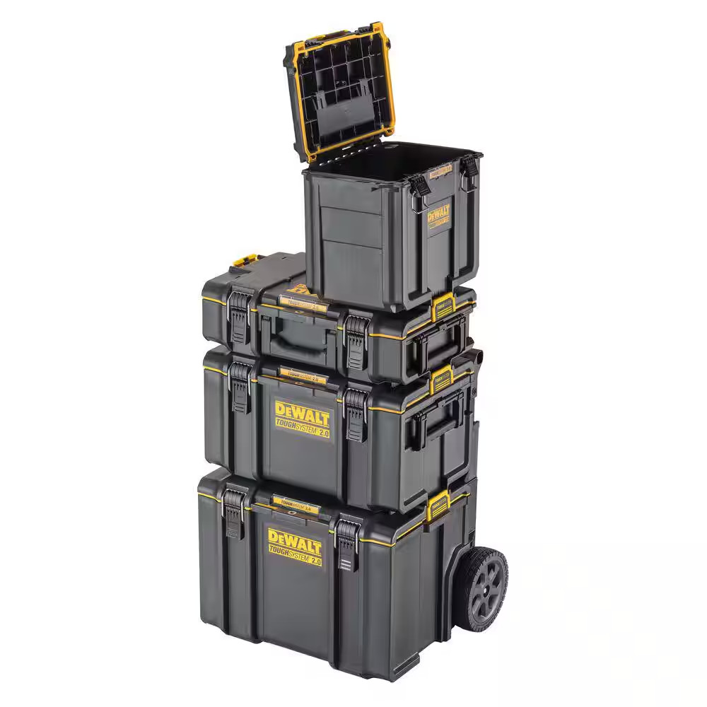 DEWALT 15.25 In. Toughsystem 2.0 Compact Deep Tool Storage Box