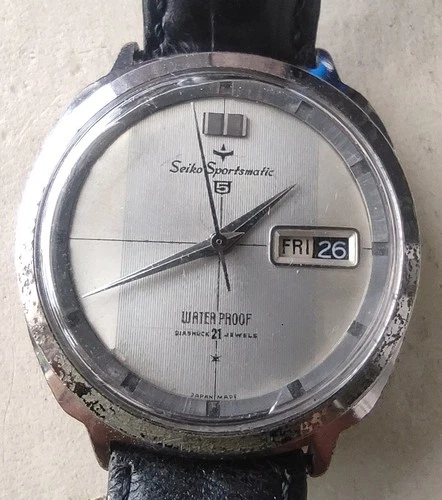 Vintage Seikosha (Seiko) Automatic Watch, Works, Need Restoration Or For Parts