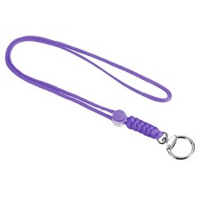19" Paracord Lanyard with Clasp Necklace Cord Badge Holder Strap Purple
