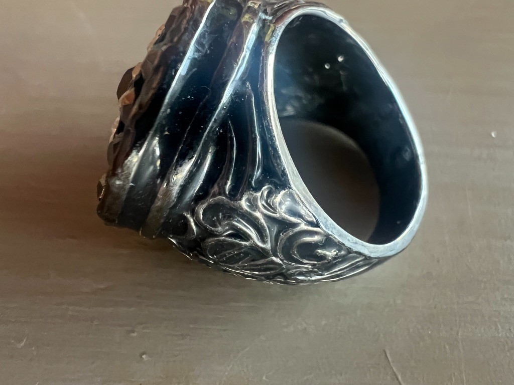 Gothic Statement Ring Size 8.5 Dark Medieval Styl… - image 11