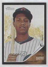 2011 Topps Heritage Chrome Retail Black Border Starlin Castro #C5 2k3