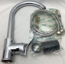 Aksu Faucet Silver Single Handle Kitchen Faucet