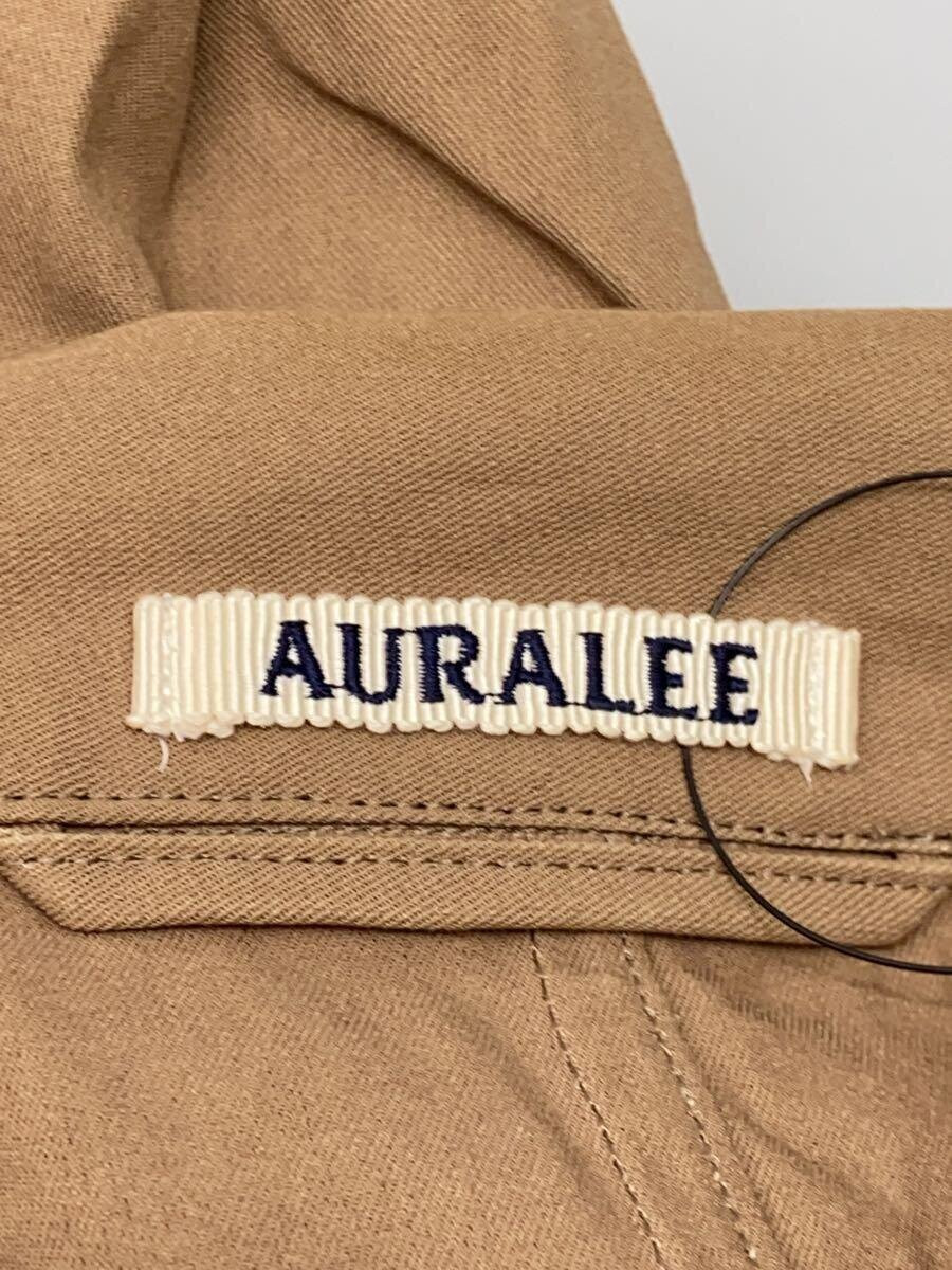 AURALEE Finx Hard Twist Gabardine Jacket Brown Cotton AURALEE Finx Hard Twist Gabardine Jacket Brown Cotton