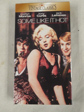 Some Like It Hot NR B W Comedy Romance Satire Watermarks VHS New Factory Sealed