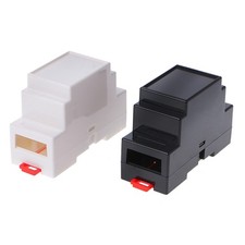 2 Pcs 88x37x59mm Plastic Electronics Box Project for Case DIN Rail PLC Junction