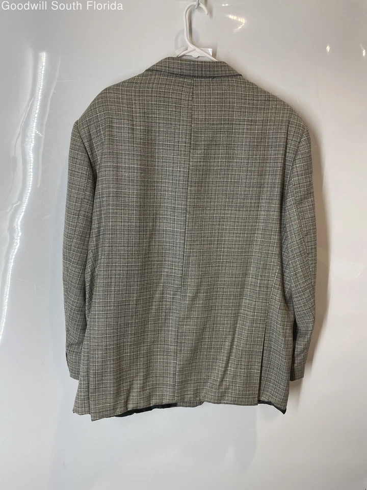 Chaqueta Blazer Mantoni Para Hombres Multicolor Lana Cuadros Manga Larga Talla XL Foto 2 de 4