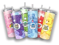 Swear Bear Sarcastic Funny Tumbler 20 OZ STAINLESS STEEL TUMBLER CUP +LID/STRAW