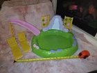 Vintage 1991 Mattel Barbie Doll Hawaiian Fun Lagoon Pool Playset - Incomplete
