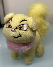Neopets McDonald's Toy Yellow Wocky Cat Miniature Plush 2004
