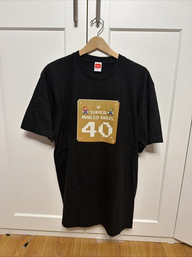 NINTENDO TOKYO Limited Super Mario Bros. 40th T-shirt ( Black ) Japan NEW