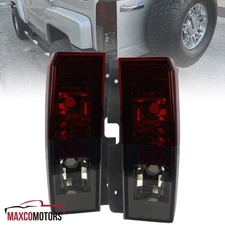 Red/Smoke Tail Lights Fits 2005-2010 Hummer H3 Rear Brake Lamps Left+Right 05-10