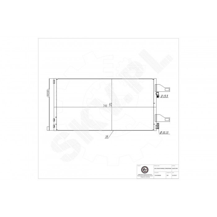 Condensateur de clim haute durabilité pour Peugeot Boxer et Ducato 1610136780