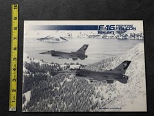 Vintage 1989 F-16 Fighting Falcon Highlights Print General Dynamics 8x10