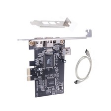 4 Ports 3 x 6 Pin and 1 x 4 Pin PCI Ex1 to External IEEE 1349 Adapter Card F