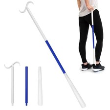 35.5" Shoe Horn Long Handle, Adjustable Extra Long Shoehorn and Portable