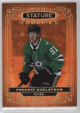 2022-23 Upper Deck Stature Rookies Orange 2/45 Fredrik Karlstrom #123 11ch