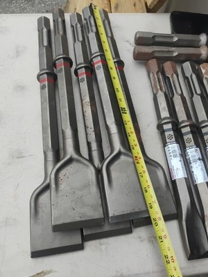 Hilti Hex  Drill Scaling Chisel 19.3/4'' x 3.1'' TE-Pointed Self Sharpening Steel
