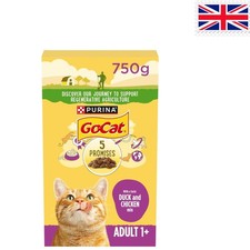 Luxury Adult Dry Cat Food - Chicken & Duck 750g Pack of 5 - High Protein Delight 5.60 per kilo