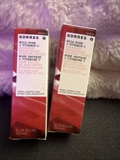 2 x Korres Wild Rose Advanced Brightening Sleeping Facials 0.34oz / 10 ml each