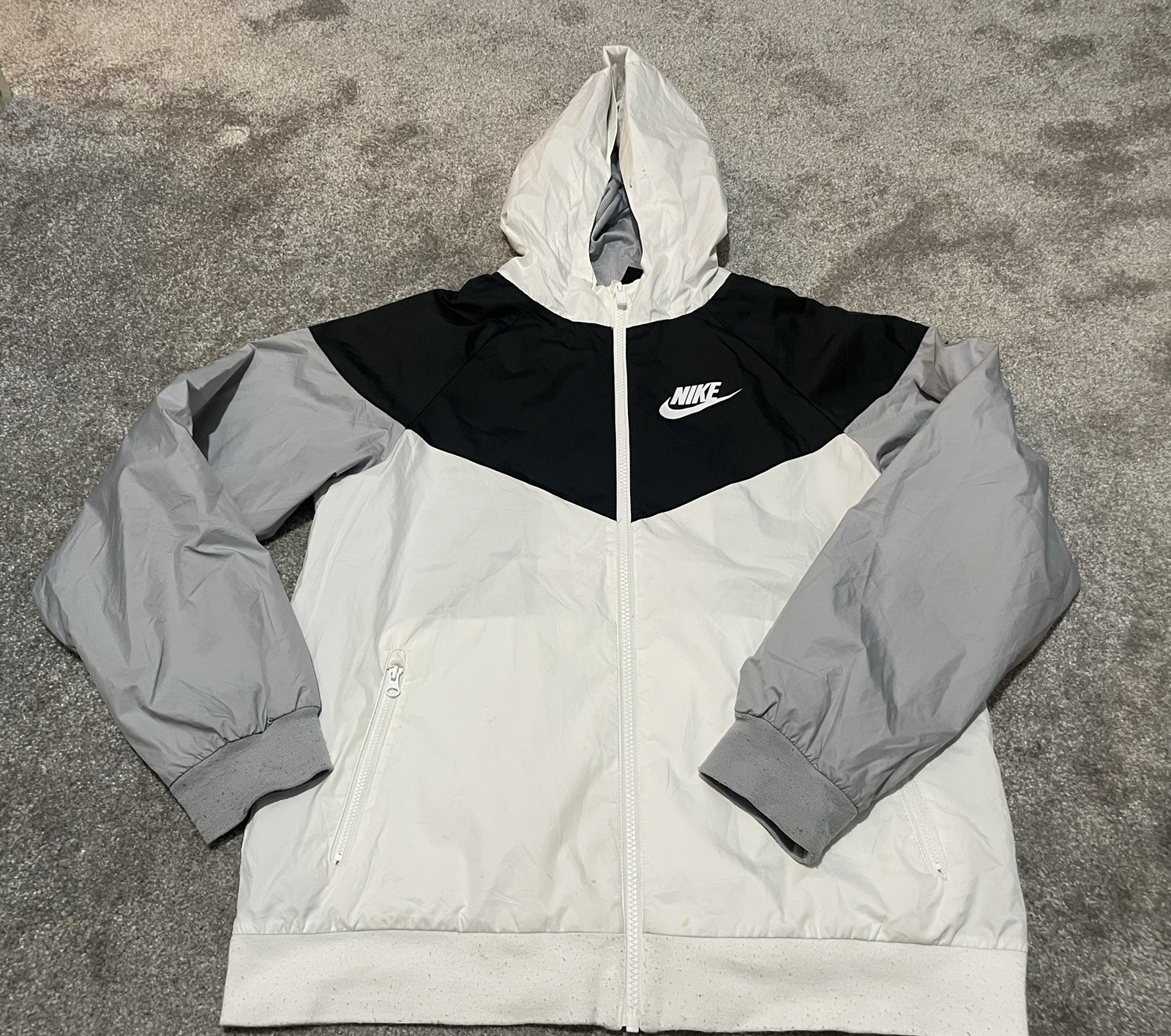 SACAI X NIKE Nike Track Jacket Giacca a Vento Cappotto Windrunner con Cappuccio Blocco Colore Taglia XL