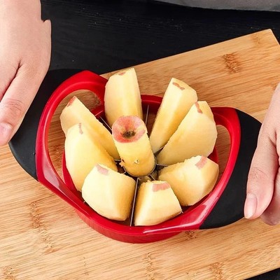Stainless Steel Apple Slicer & Corer, Super Sharp Apple Cutter Peeler