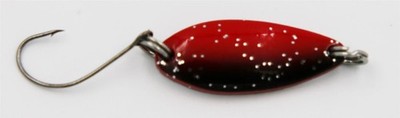 EFT Trout Dipper Spoon 3,5g Black Red Glitter Forellenköder Blinker Köder