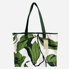 RADLEY Handbag Green Canvas Large Shopper Tote Bag - Bonsai Floral - New