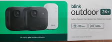 Blink Outdoor 2K Wireless Smart Security Camera 2Cam Black Battery Sync Module