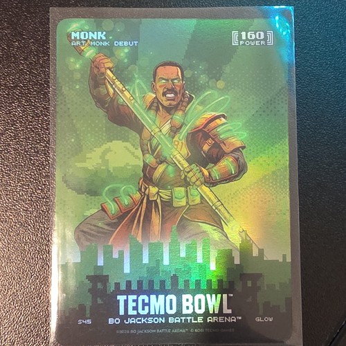 Bo Jackson Battle Arena Art Monk Debute - Tecmo Bowl - Glow - S45 - Skyline SP