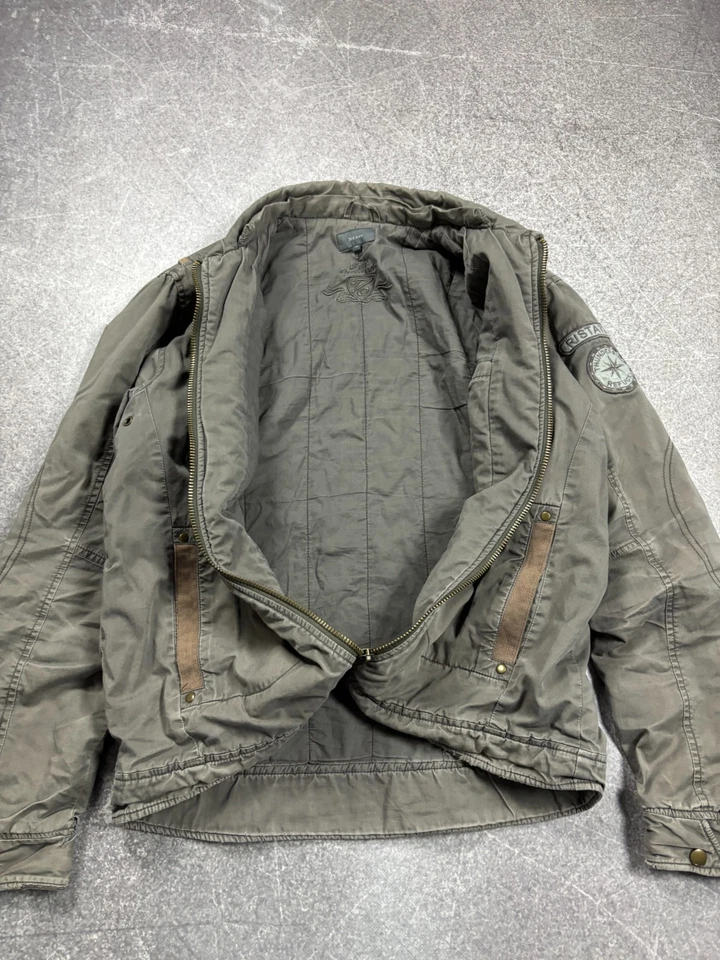 CHAQUETA BOMBARDERO RECORTADA MILITAR JAPONESA ESTILO RAF SIMONS IF SIX WAS NINE DE COLECCIÓN Y2K Foto 3 de 4