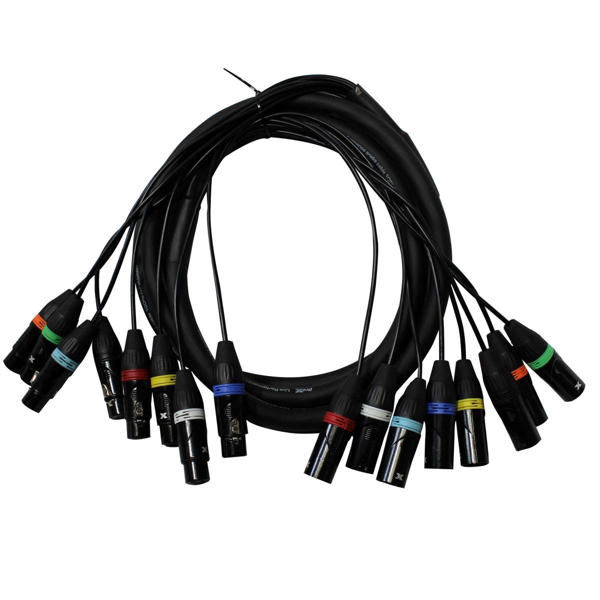 ProX XC-8XLR10 8 8-Channel XLR3F to XLR3M Balanced Snake Cable 11290₽