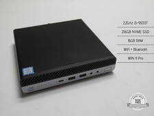 HP ProDesk 600 G5 DM 2.2GHz i5-9500T, 16GB RAM, 256GB NVME, WIN11, WiFi, BT