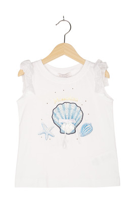 MonnaLisa T-Shirt Shell Gr. EU 110 Weiß Mädchen Neu