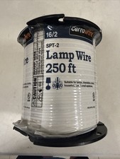 NEW Cerrowire 16/2 SPT-2 Flexible Lamp Wire, 250', White