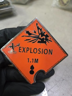 US Air Force Ammo Box Challenge Coin Explosion 1.1m IYAYAS RARE!