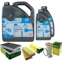 MANN-FILTER Inspektionspaket 7L MotoröL 5W-40 Mb 229.5 FüR Mercedes S-Klasse