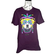 Raising Cane’s SMALL 2019 Mardi Gras Tee Cane's 3 Mask Shirt